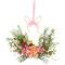 16" Easter Bunny & Mixed Floral Wall Hanging Décor
